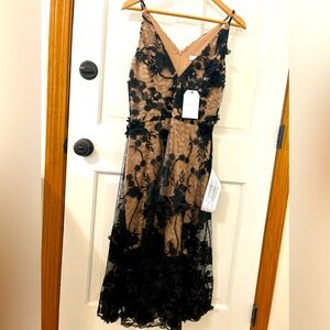 Dress The Population Audrey Floral Appliqué Lace Dress Sz Meduim